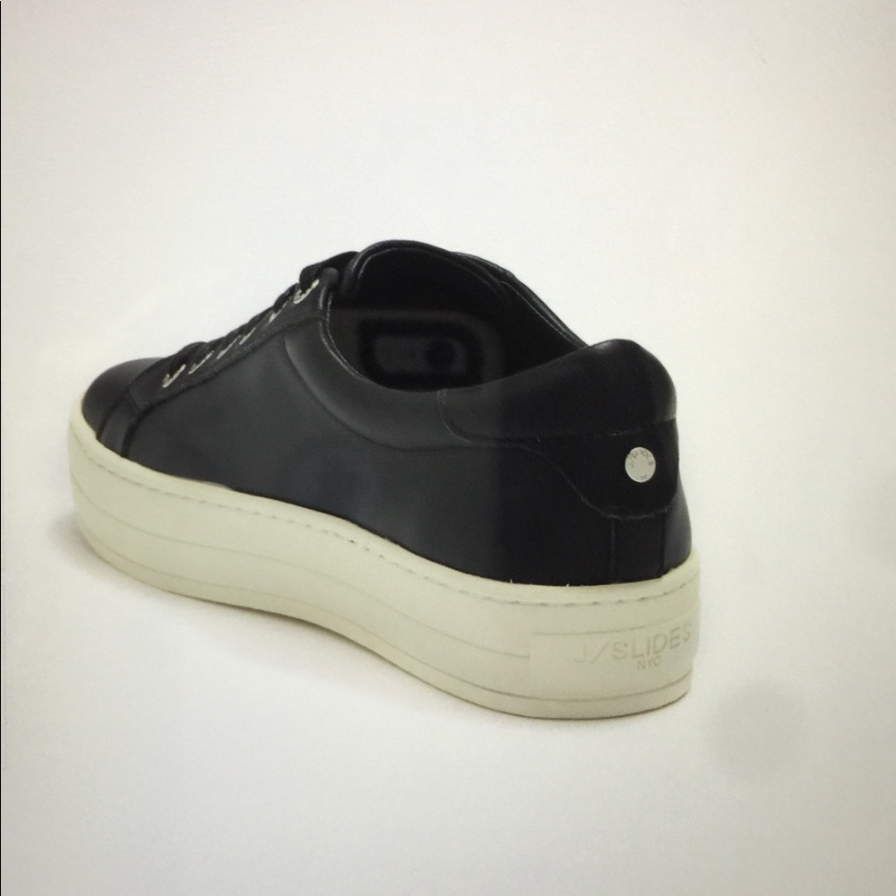 J/Slides Hilton Platform Black Sneakers